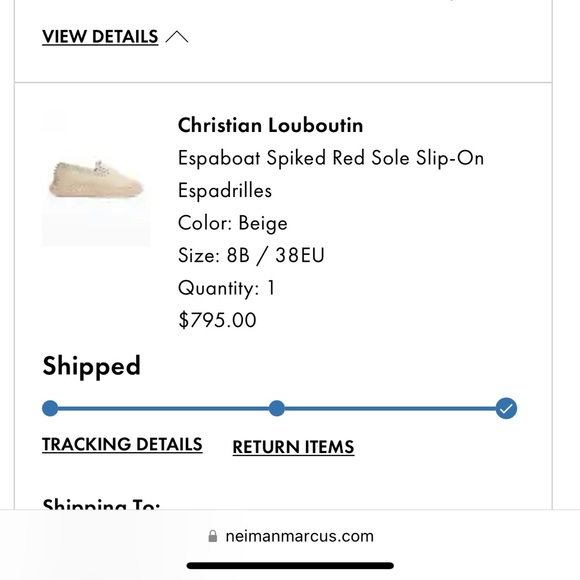 Christian Louboutin
Espaboat Spiked Red Sole Slip-On Espadrilles - Picture 13 of 14